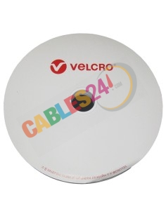 Rollo de Velcro Negro One-Wrap 25m Ancho:10mm