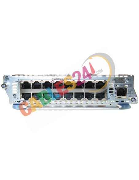 Cisco NM-16ESW-1GIG 16 port 10/100 + 1 x1000Mbps Ethernet Switch73-6593-02