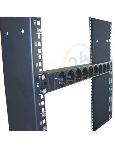 Rack PDU 1U 19'' with 9 schuko sockets and 16Amp Commando plug input