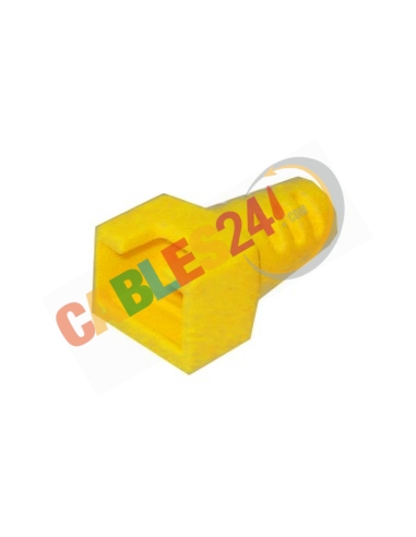 Capuchón Amarillo RJ-45 CAT5e Macho Pack 10 unidades