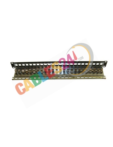 Panel Modular Vacío para rack de 19 pulgadas de 1U 24 adaptadores