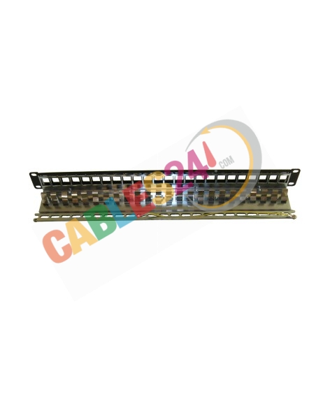 Panel Modular Vacío para rack de 19 pulgadas de 1U 24 adaptadores