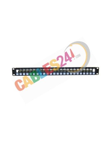 Panel Modular Vacío para rack de 19 pulgadas de 1U 24 adaptadores