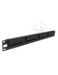 Panel para rack de 19 pulgadas de 1U 24 RJ45 Categoría 5e