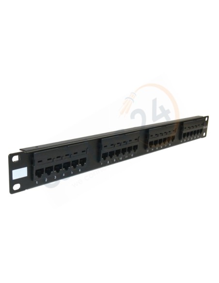 Panel 19-inch rack 1U 24 RJ45 Category 5e