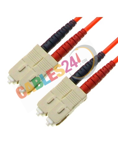 Latiguillo Cable Fibra Óptica Dúplex Multimodo OM1 SC-SC