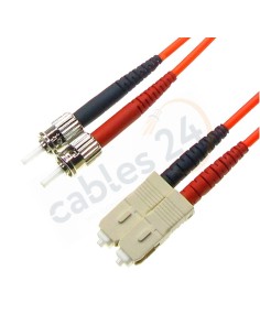 Latiguillo Cable Fibra Óptica Dúplex Multimodo OM1 SC-ST