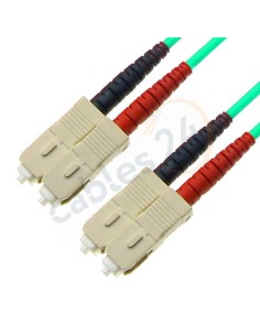 Latiguillo Cable Fibra Óptica Dúplex Multimodo OM3 SC-SC