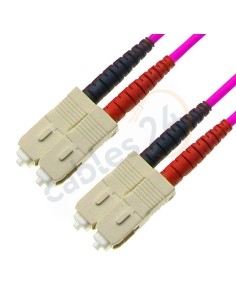 Latiguillo Cable Fibra Óptica Dúplex Multimodo OM4 SC-SC