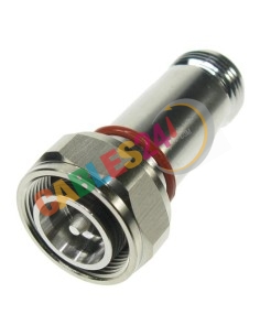 Adaptador coaxial RF 4.3/10 macho a tipo N hembra