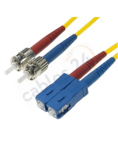 Latiguillo Cable Fibra Óptica Dúplex Monomodo ST-SC