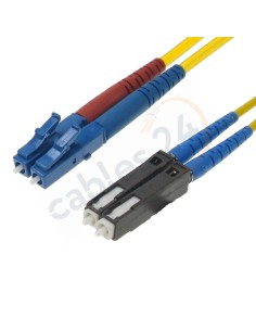 Latiguillo Cable Fibra Óptica Dúplex Monomodo MU-LC