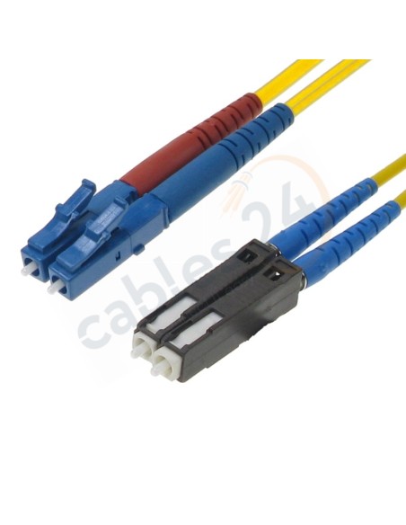 Latiguillo Cable Fibra Óptica Dúplex Monomodo MU-LC