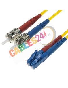 Latiguillo Cable Fibra Óptica Dúplex Monomodo ST-LC