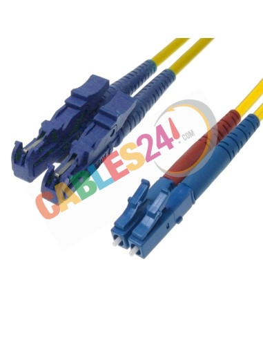 Fiber Optic Duplex Singlemode Patchcord E2000/UPC-LC 10m