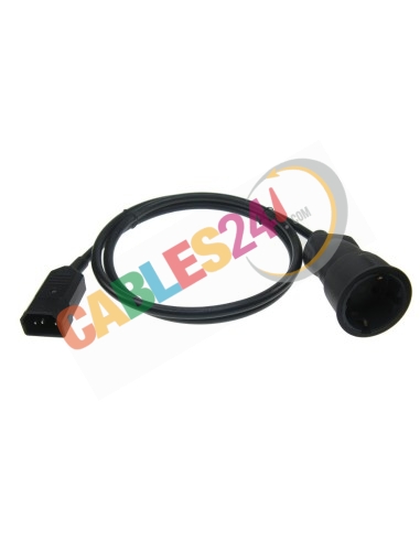 Power Cable C13 to Schuko Female