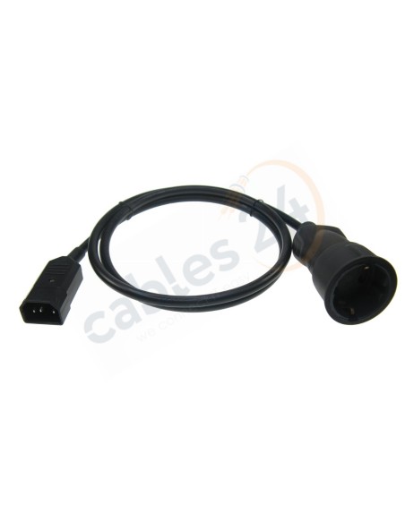 Power Cable C13 to Schuko Female