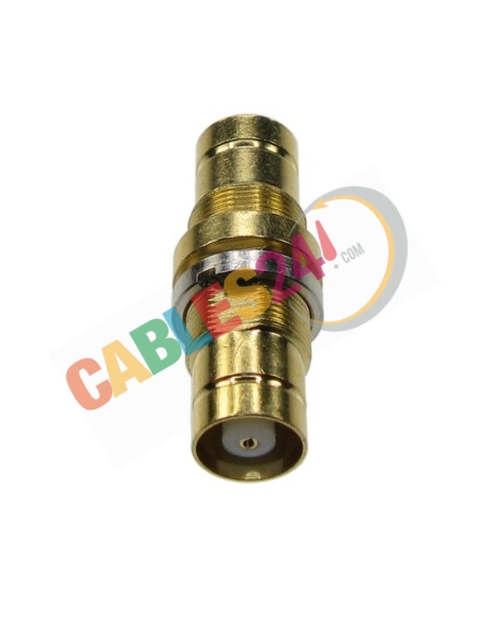Adaptador DIN1.6/5.6 hembra a DIN1.6/5.6 hembra 75 Ohm aéreo/chasis/panel