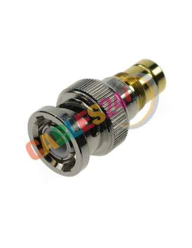 Adaptador coaxial BNC macho DIN1.6/5.6 hembra 75 Ohm