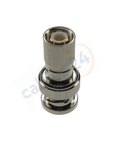 Adaptador coaxial compacto BNC macho DIN1.6/5.6 macho 75 Ohm