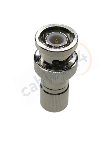 Adaptador coaxial compacto BNC macho DIN1.6/5.6 macho 75 Ohm