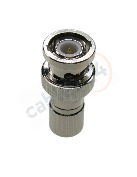 Adaptador coaxial compacto BNC macho DIN1.6/5.6 macho 75 Ohm