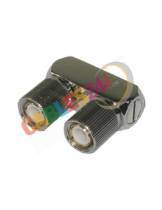Coaxial Adapter U link DIN1.6/5.6 2xmale 75 Ohm