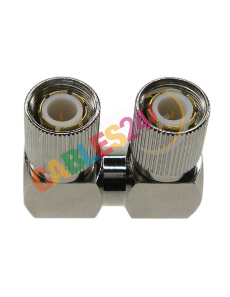 Adaptador coaxial puente "U" DIN1.6/5.6 2xmacho 75 Ohm