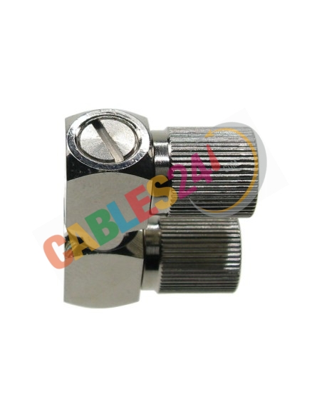 Coaxial Adapter U link DIN1.6/5.6 2xmale 75 Ohm