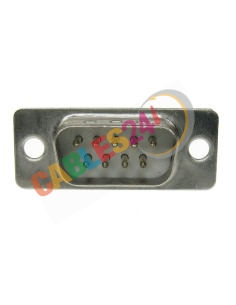 Conector SUB-D para soldar 9 pines macho DB9