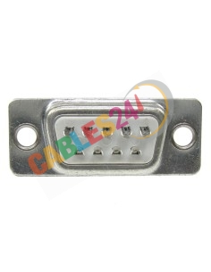 Conector SUB-D para soldar 9 pines macho DB9 2