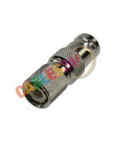 Adaptador coaxial BNC Hembra a DIN1.6/5.6 Macho 75 Ohm 2