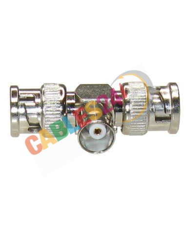 Adaptador Coaxial BNC tipo T 1 Hembra 2 Macho