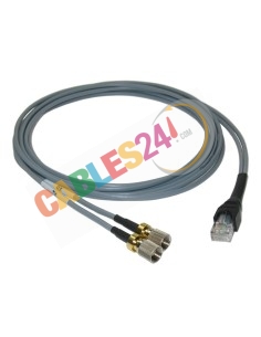 Cable conversor RJ48-a-G703 2x1.6/5.6M coaxial 1m