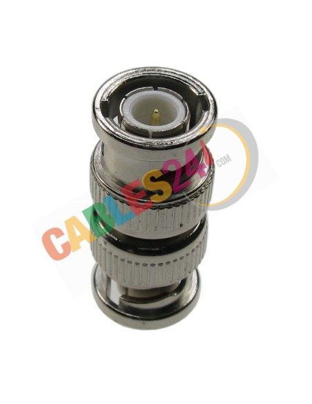 Adaptador coaxial BNC macho BNC macho 75 Ohm 