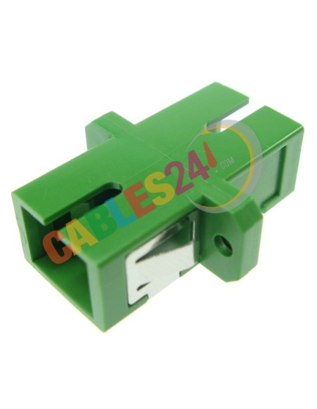 Adaptador Fibra Óptica Monomodo SC/APC-SC/APC Simplex