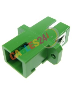 Adaptador Fibra Óptica Monomodo SC/APC-SC/APC Simplex 2