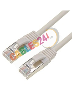 Latiguillo Cable Ethernet Cat6A Apantallado LSZH Blanco, a medida.