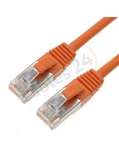 Latiguillo Cable Ethernet Cat6A Apantallado LSZH Naranja, a medida.