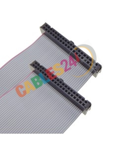 Cable IDC cinta plana 40 pines (2x20) 2.54 mm, 5 Ctms