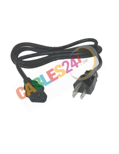 Power Cord NEMA 5-15 to IEC C13, 2m