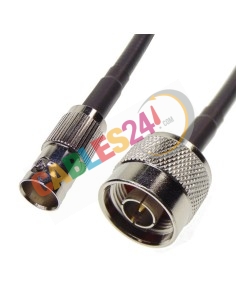 Cable RG223 BNC Hembra a Tipo N macho recto