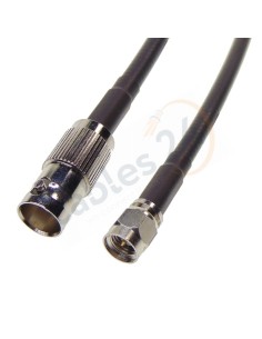 Cable RG223 BNC Hembra a SMA macho recto