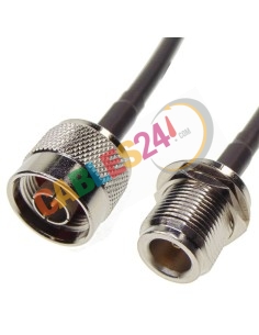 Cable RG223 Tipo N macho recto a Tipo N hembra panel