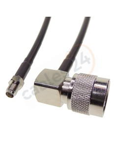 Cable RG223 Tipo N macho acodado a SMA hembra