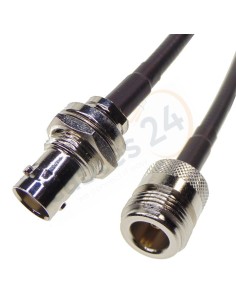 Cable RG223 Tipo N hembra a BNC Hembra panel