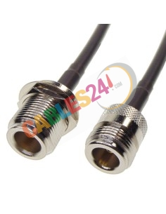 Cable RG223 Tipo N hembra panel a Tipo N hembra