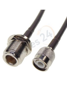 Cable RG223 Tipo N hembra panel a TNC macho