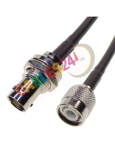 Cable RG223 TNC macho  a BNC Hembra panel