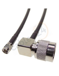 Cable RG223 SMA macho recto a Tipo N macho acodado